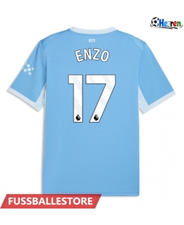Günstige Manchester City Enzo Fernandez #17 Heimtrikot 2026-27 Kurzarm